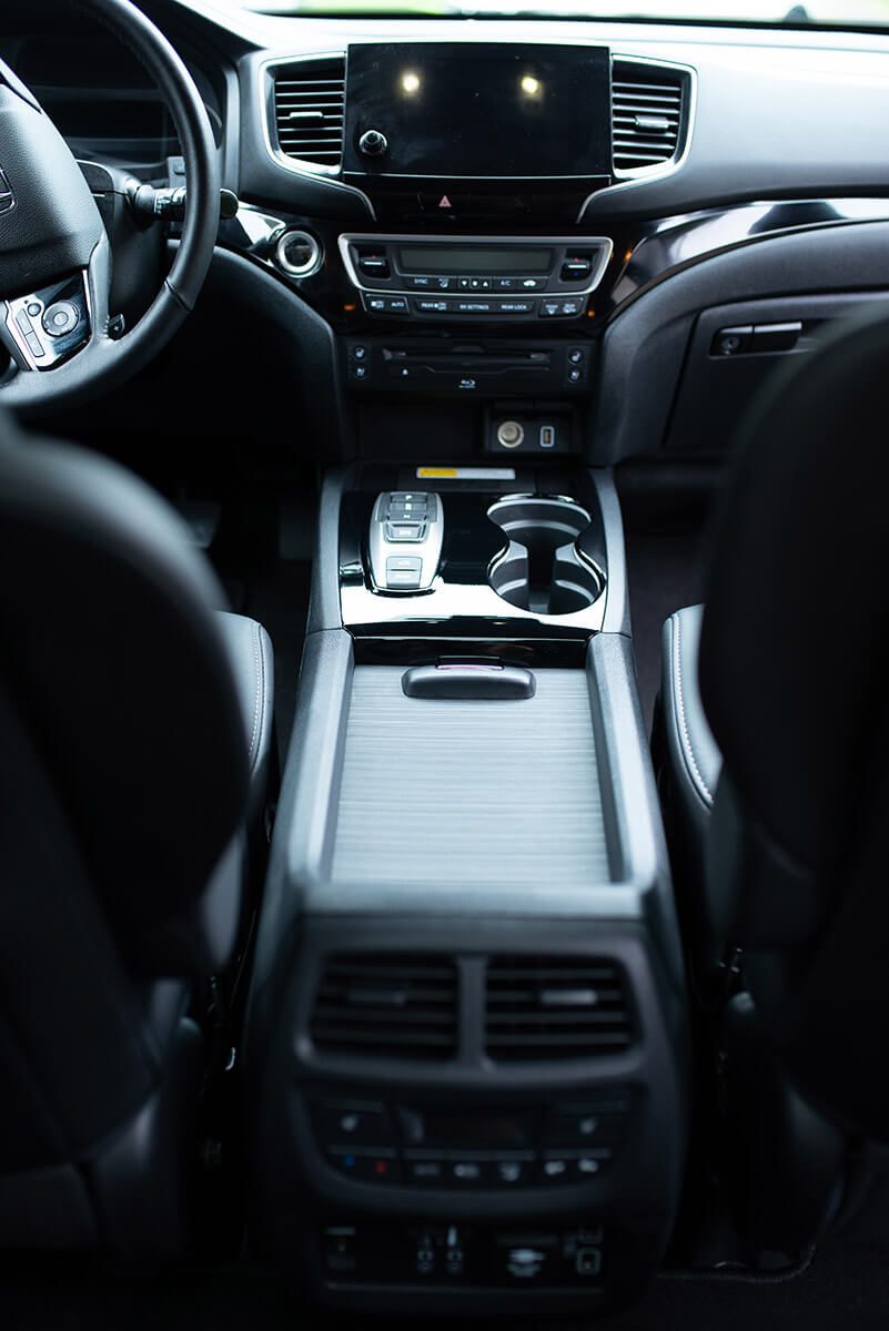 Clean interior of vehicle
